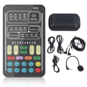 Diyeeni I9 Voice Changer front view showing portable design for on the go use