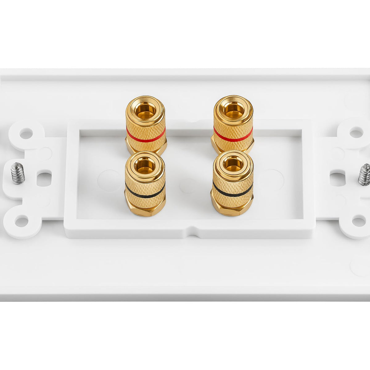 DIYTECH wall plate reduces clutter with sleek, professional-looking cable routing.