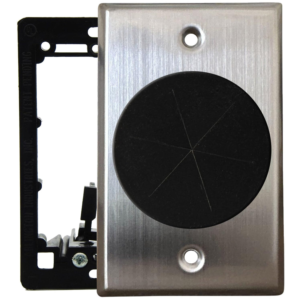 DIYTECH front view of wall plate showing smooth finish and clean lines for polished installs