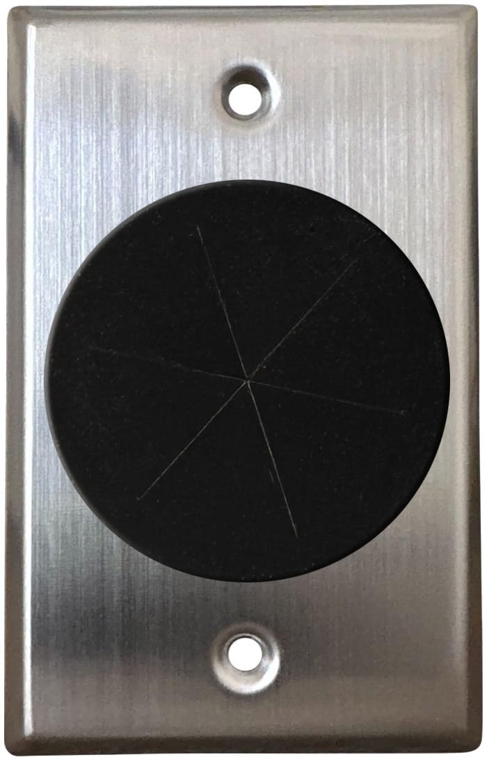 DIYTECH close-up of flexible ABS grommet protecting cables from abrasion and fraying