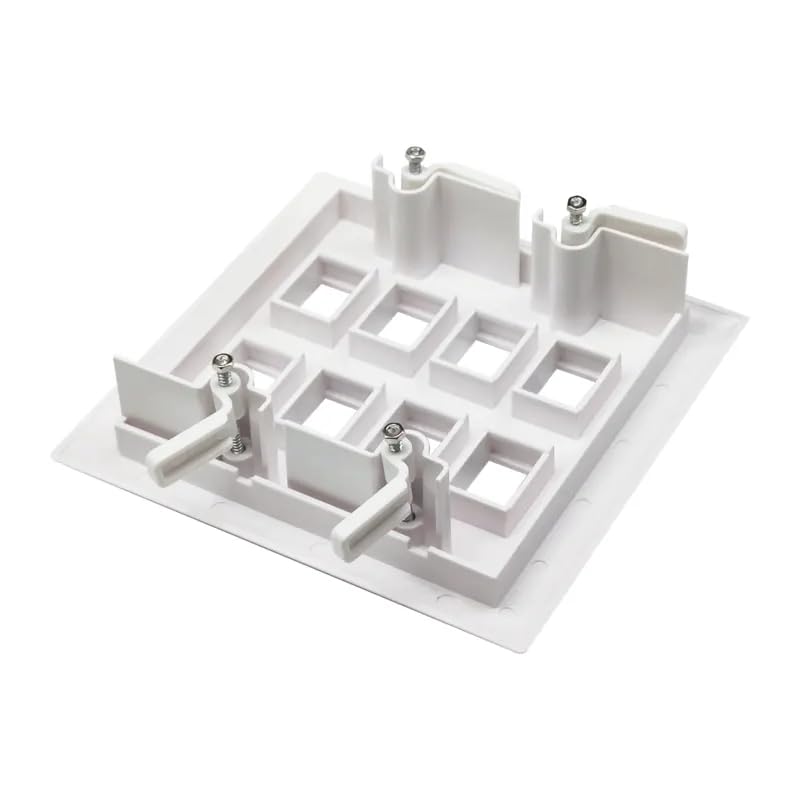 DIYTECH wall plate in home office scene showing professional appearance and streamlined cabling benefit