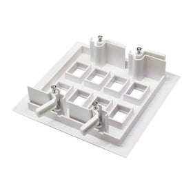 DIYTECH wall plate in home office scene showing professional appearance and streamlined cabling benefit