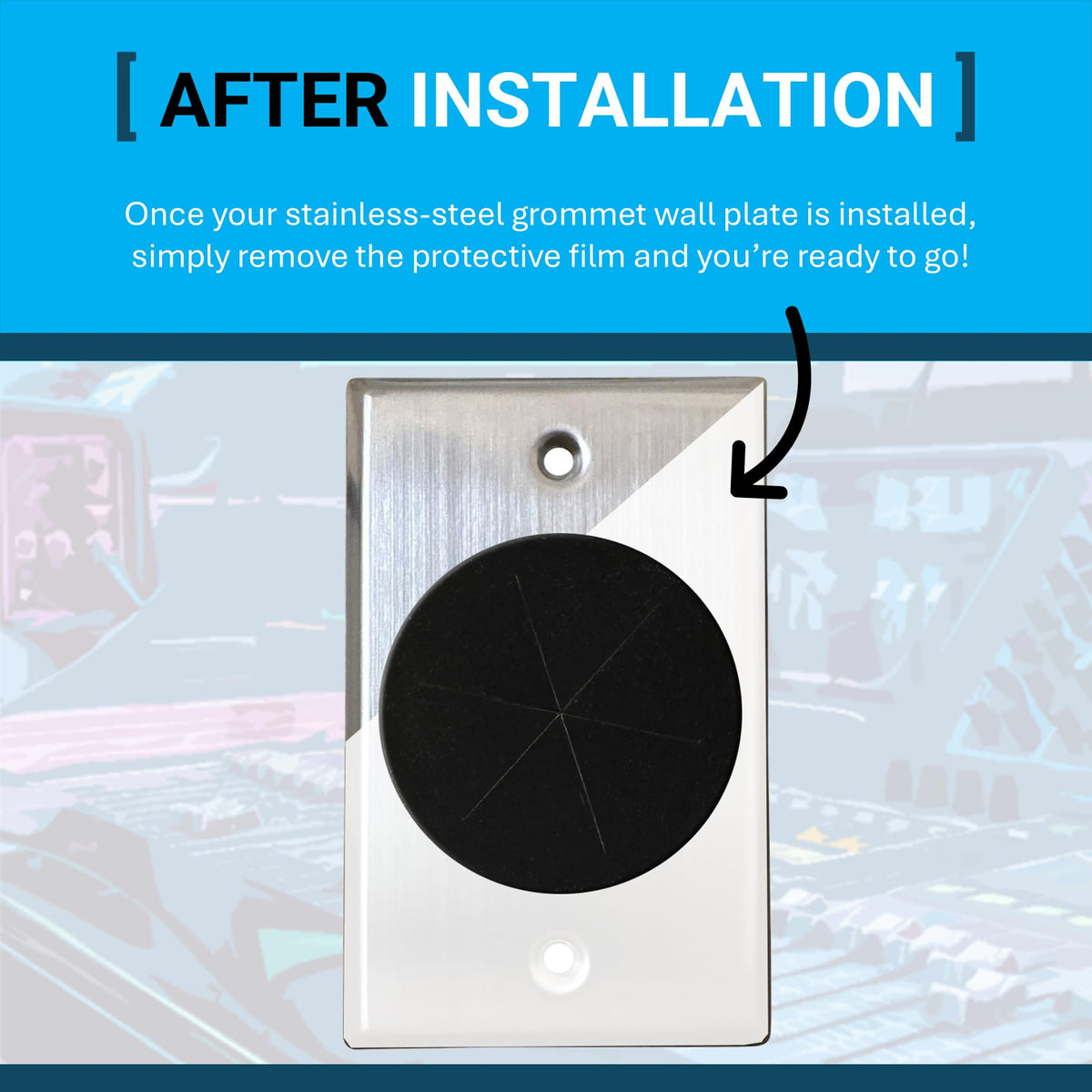 DIYTECH included mounting screws and bracket ready for quick tool-free installation