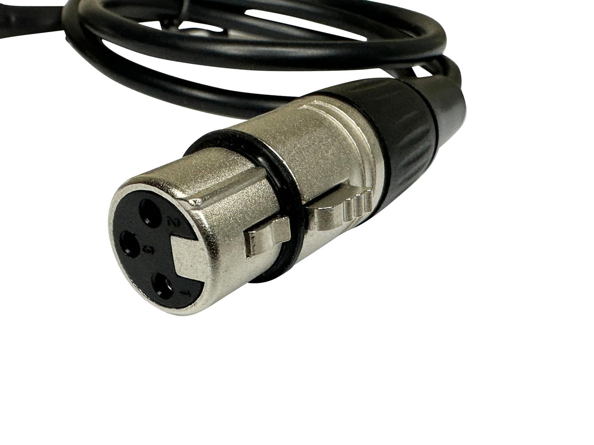 DIYTECH Premium XLR pass-through cable male-to-female connection for secure, solder-free hookups