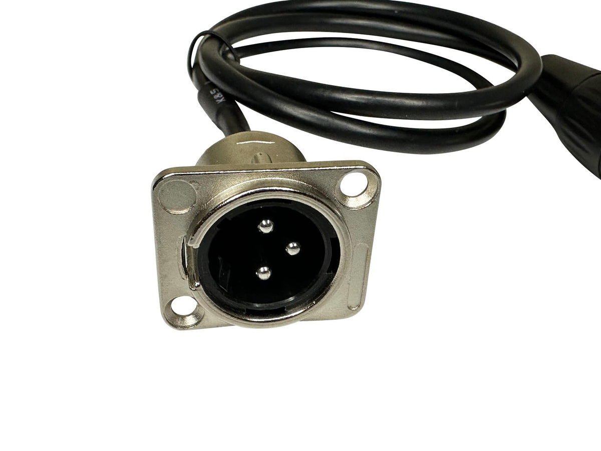 DIYTECH Premium XLR pass-through cable with panel-mount connection for clean installs