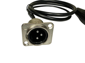 DIYTECH Premium XLR pass-through cable with panel-mount connection for clean installs