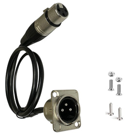 DIYTECH Premium XLR pass-through cable stage box connection for reliable routing