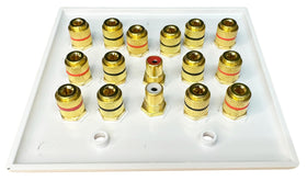 DIYTECH wall plate next to a remote to show size and scale for planning