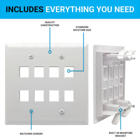 DIYTECH built-in mounting bracket detail showing sturdy support and stable jack retention benefit