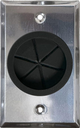 DIYTECH side profile showing thin ABS plate and low-profile fit against wall