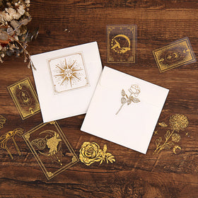 Dizdkizd scrapbooking page decorated with gold holographic stickers