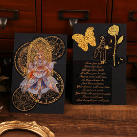 Dizdkizd stickers on planner add a classy gold accent