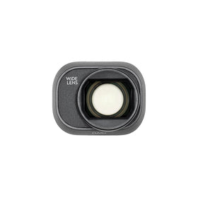 DJI wide-angle lens glass close-up illustrating optical quality benefit