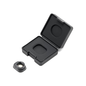 DJI lens mounted on Mini 4 Pro drone demonstrating expanded framing benefit