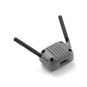 DJI Neo 2 transceiver antenna close-up showing build detail, protecting low-latency performance