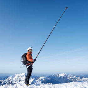 DJI Osmo 2.5m extended carbon fiber selfie stick arrives ready to use.