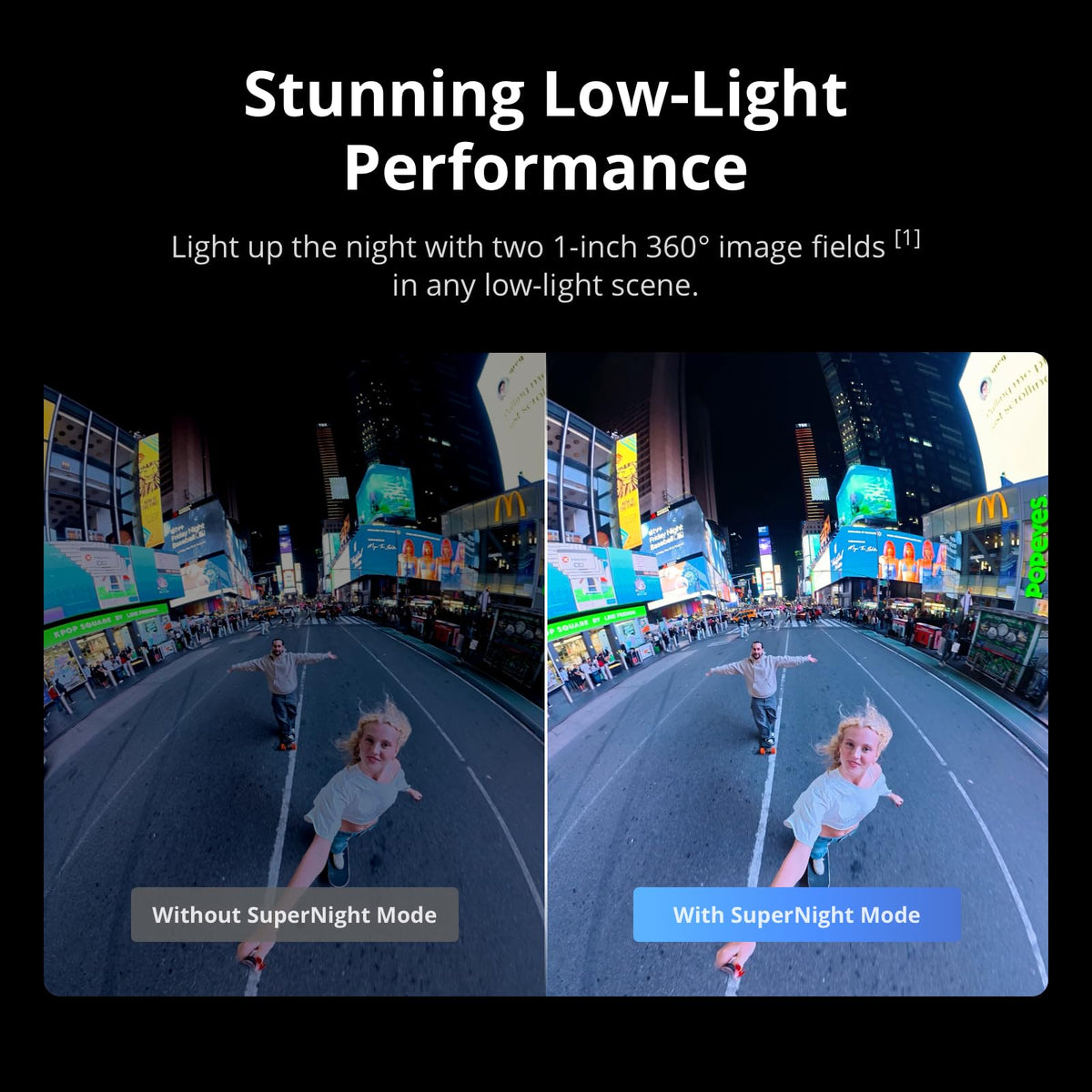 DJI Osmo 360 6K/60fps mode for smooth action on the move