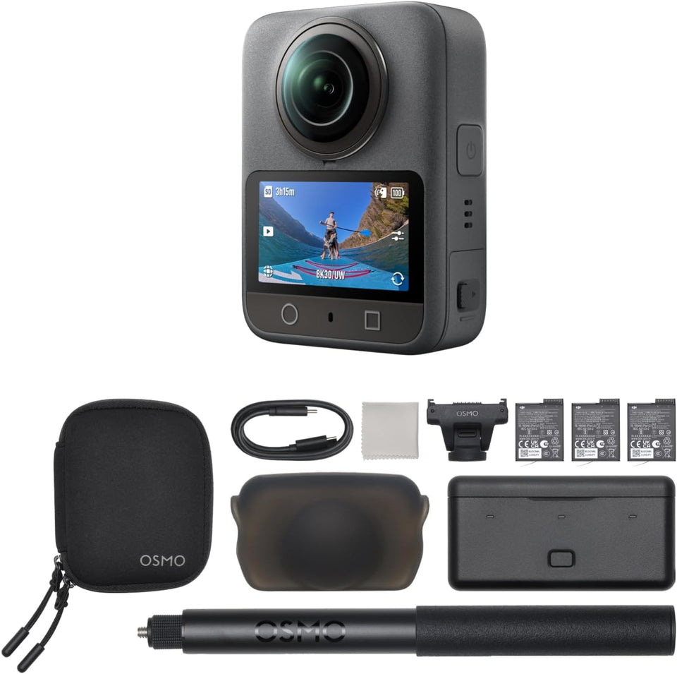 DJI Osmo 360 Adventure Combo captures 8K 360 video for immersive travel footage
