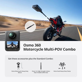 DJI Osmo 360 box includes two combos and magnetic accessories.