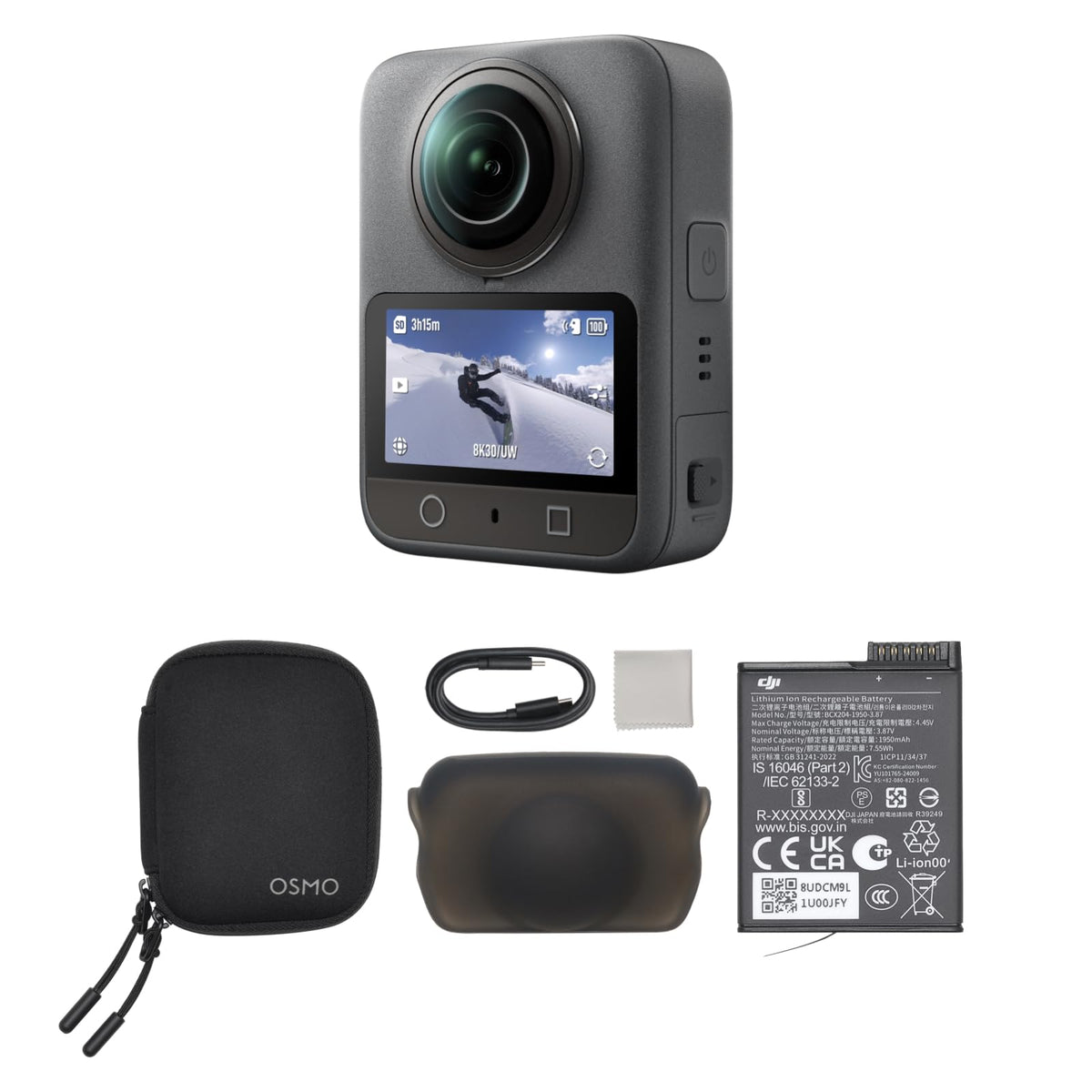 DJI Osmo 360 with 1-inch imaging captures immersive, low-light panoramas.