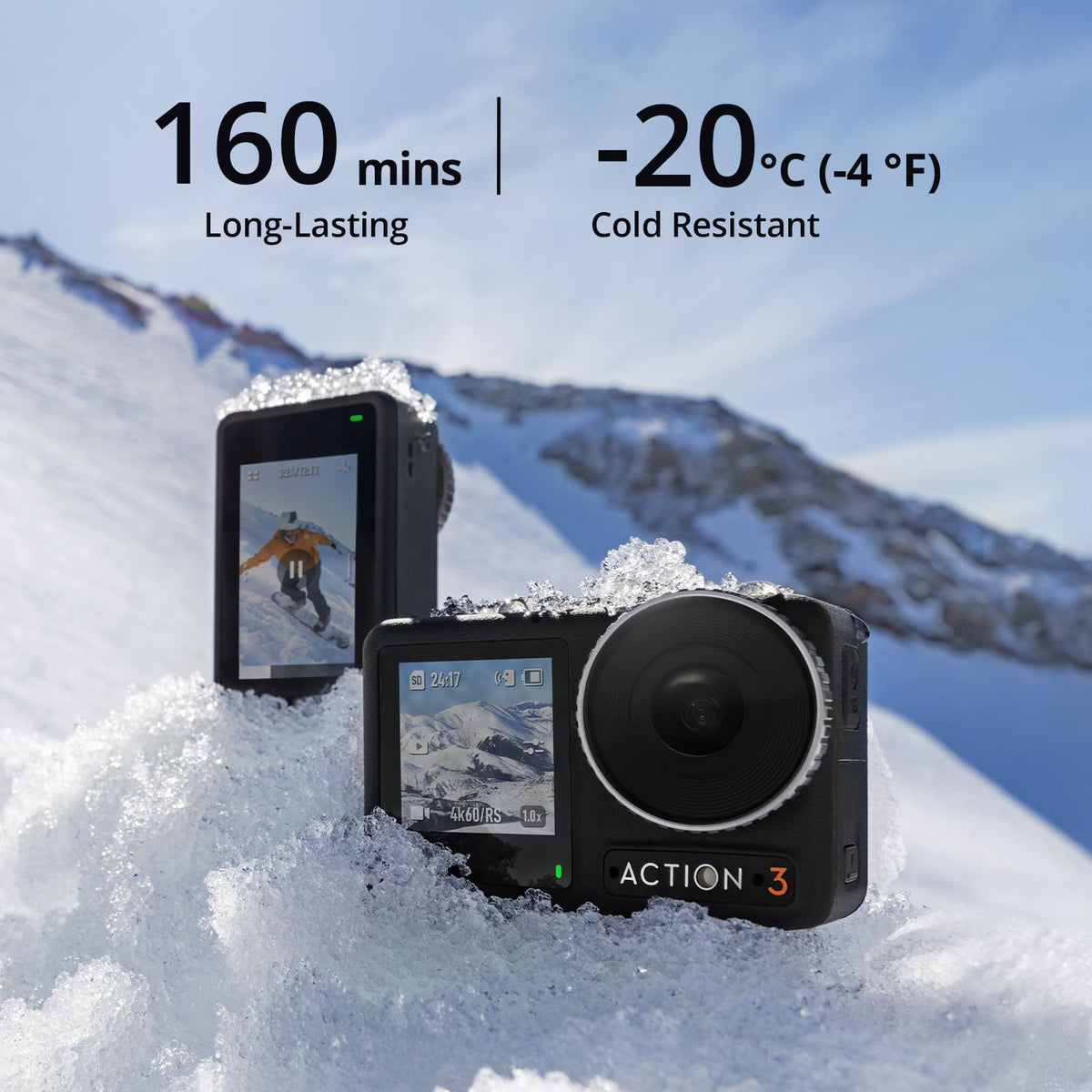 DJI Osmo Action 3 backpack mount used for steady cycling footage