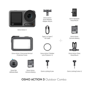 DJI Osmo Action 3 includes two batteries for longer shooting sessions