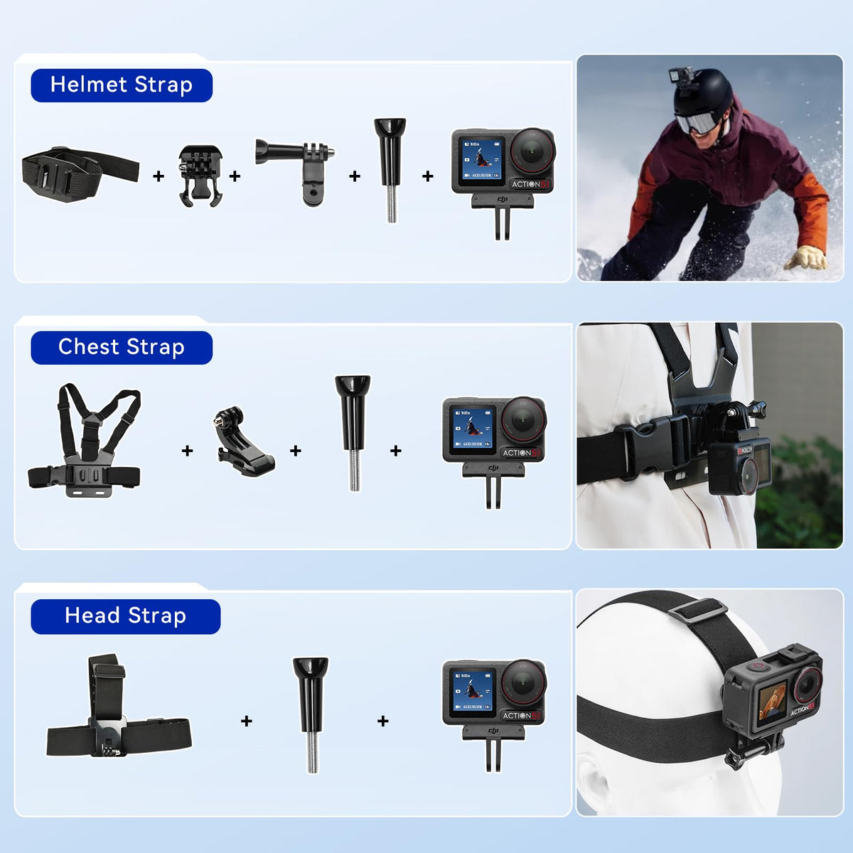 DJI Osmo Action 4 1-1.3 inch sensor for clearer low-light video