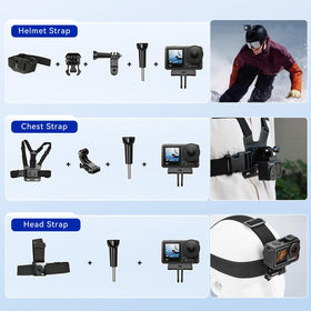 DJI Osmo Action 4 58-in-1 accessory kit expands mounting options.