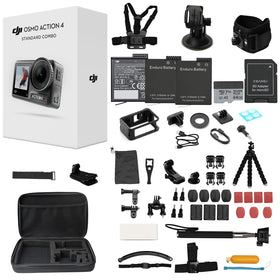 DJI Osmo Action 4 standard combo kit for versatile outdoor filming.