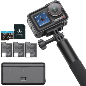 DJI Osmo Action 5 Pro Adventure Bundle contents for on‑the‑go filming.