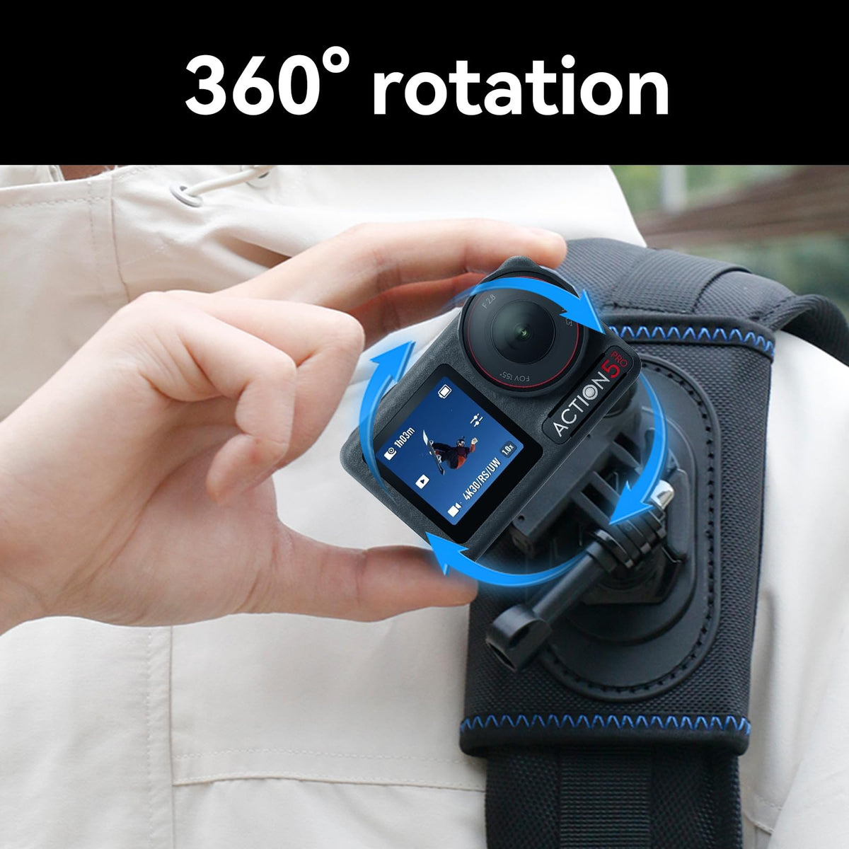 DJI Osmo Action 5 Pro extended battery for longer recording sessions