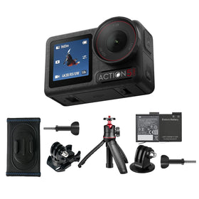 DJI Osmo Action 5 Pro front view for immersive 4K action footage on adventures