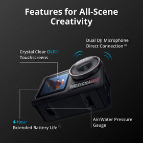 DJI Osmo Action 5 Pro supports underwater footage up to 20 meters with IP68.