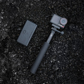 DJI Osmo Action 5 Pro three-batteries setup boosts extended shooting time.