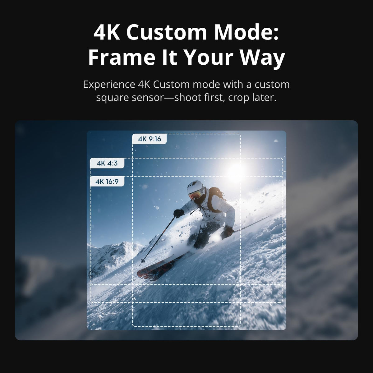 Built-in 50GB storage lets you shoot longer before swapping cards