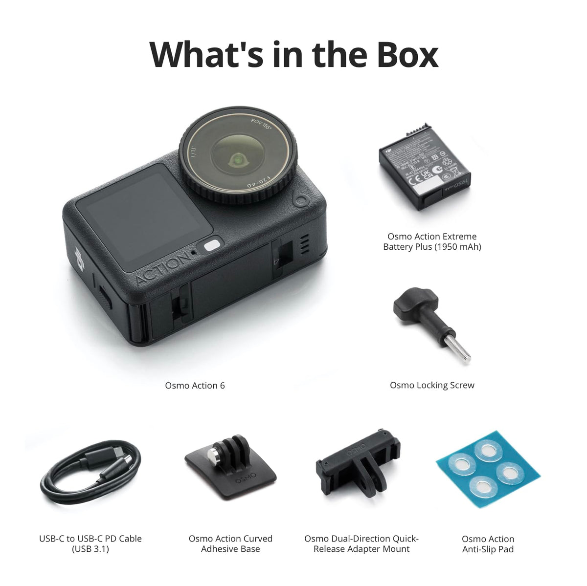 DJI Osmo Action 6 battery life up to four hours.