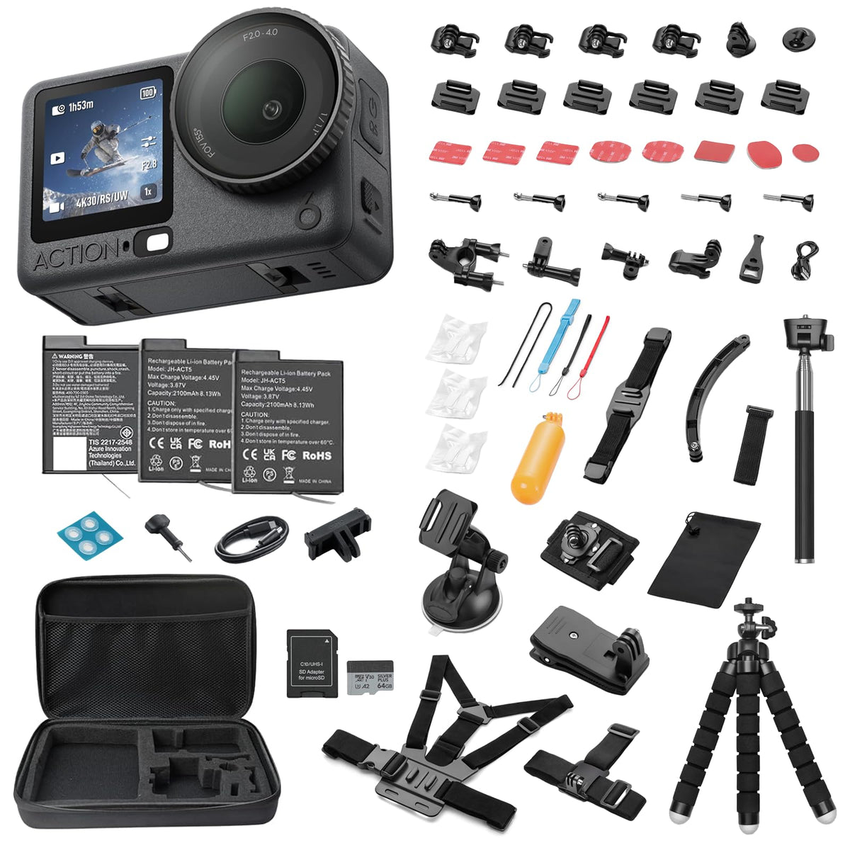 DJI Osmo Action 6 essential combo kit for vloggers and on-the-go filming.