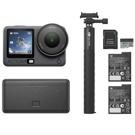 DJI Osmo Action 6 front view, compact action camera ready for vlogs