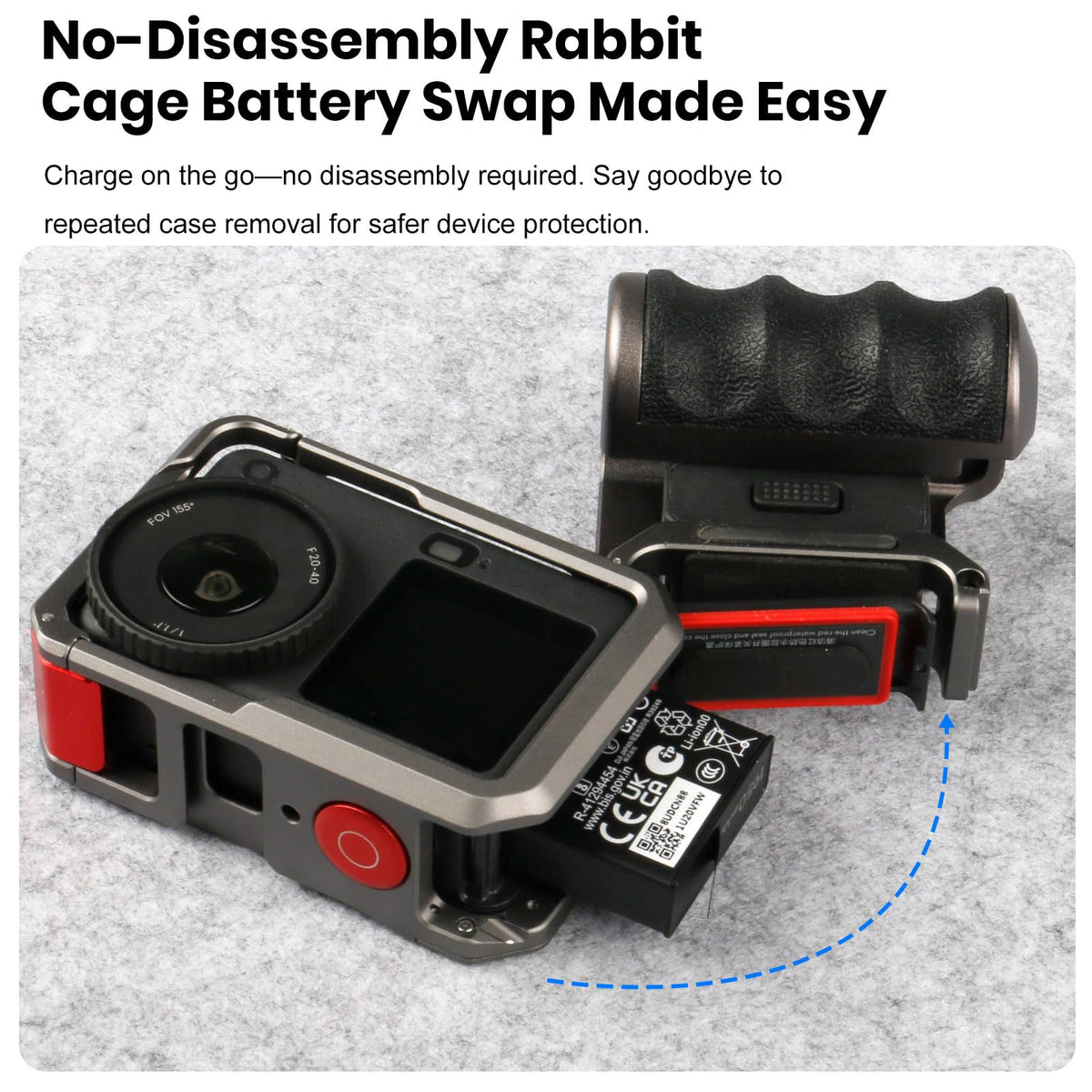 DJI Osmo Action 6 HorizonSteady stabilizes fast-motion footage