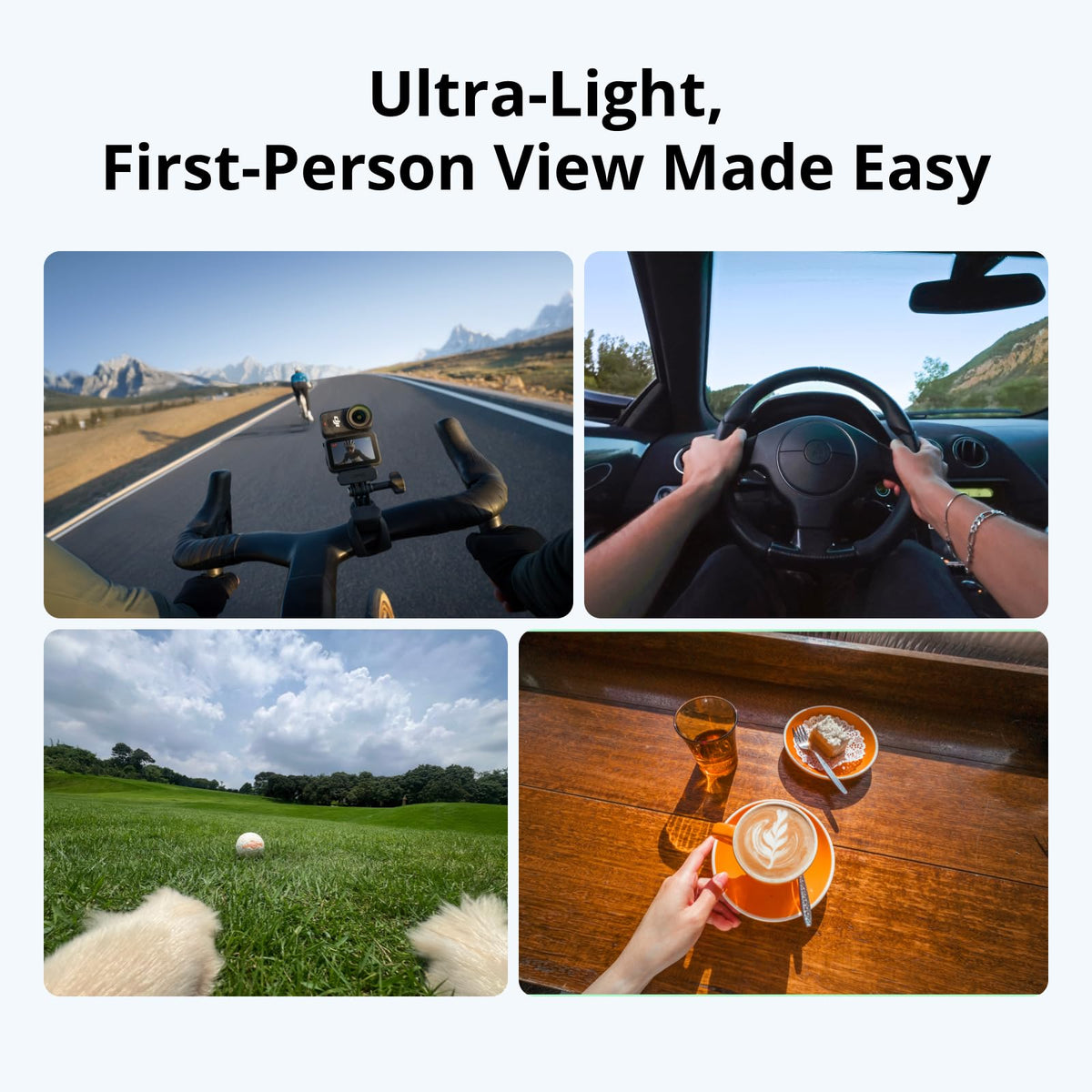 DJI Osmo Nano 4K/60fps wide shot for immersive action