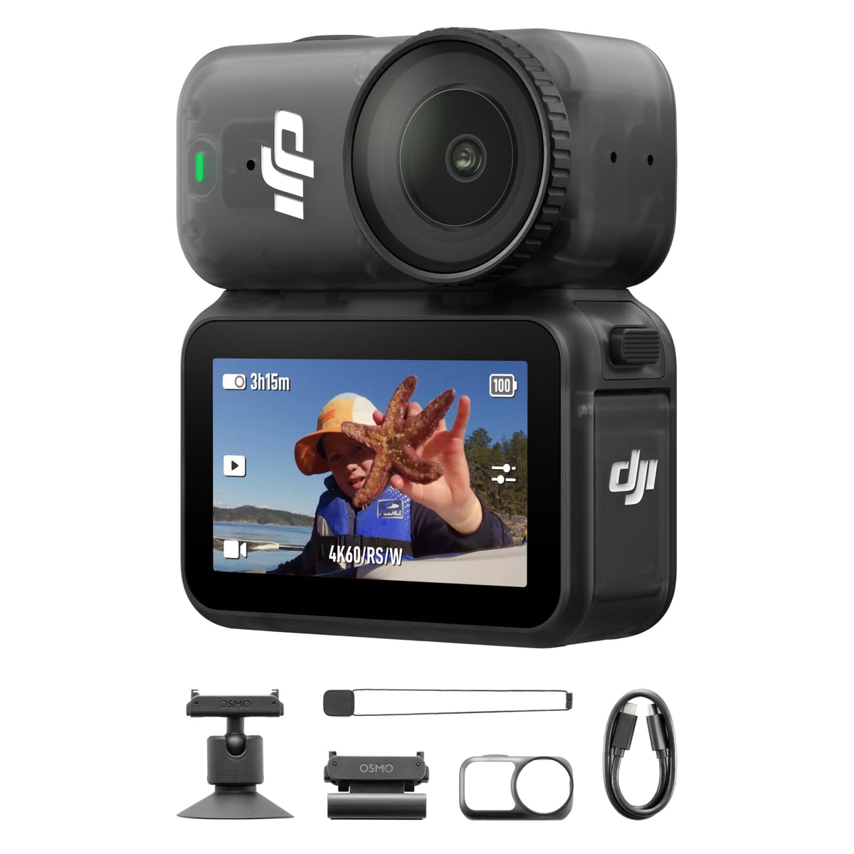 DJI Osmo Nano with 1/1.3-inch sensor for bright, crisp footage