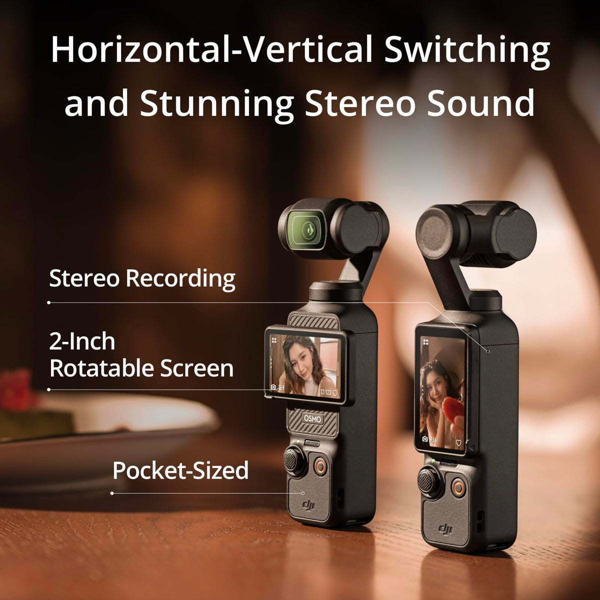 DJI Osmo Pocket 3 ActiveTrack 6.0 keeps subjects centered in dynamic scenes.