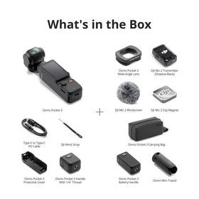 DJI Osmo Pocket 3 carrying bag offers portable setup.