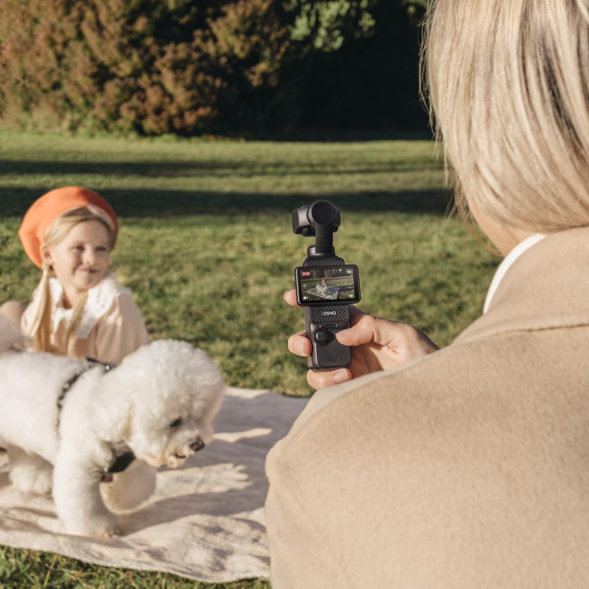 DJI Osmo Pocket 3 pocket-size design fits in hand for daily use.