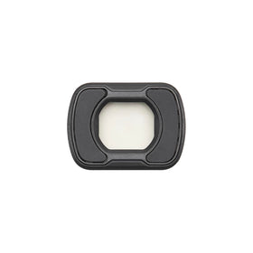DJI Osmo Pocket 3 wide-angle close-up of lens glass highlighting clarity benefit