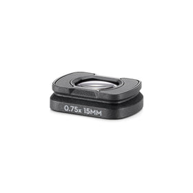 DJI Osmo Pocket 3 wide-angle lens mounted on camera capturing broader scenes benefit