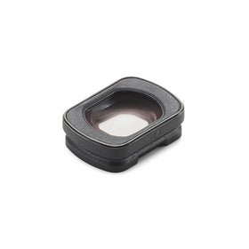 DJI Osmo Pocket 3 wide-angle lens next to ruler showing compact size benefit
