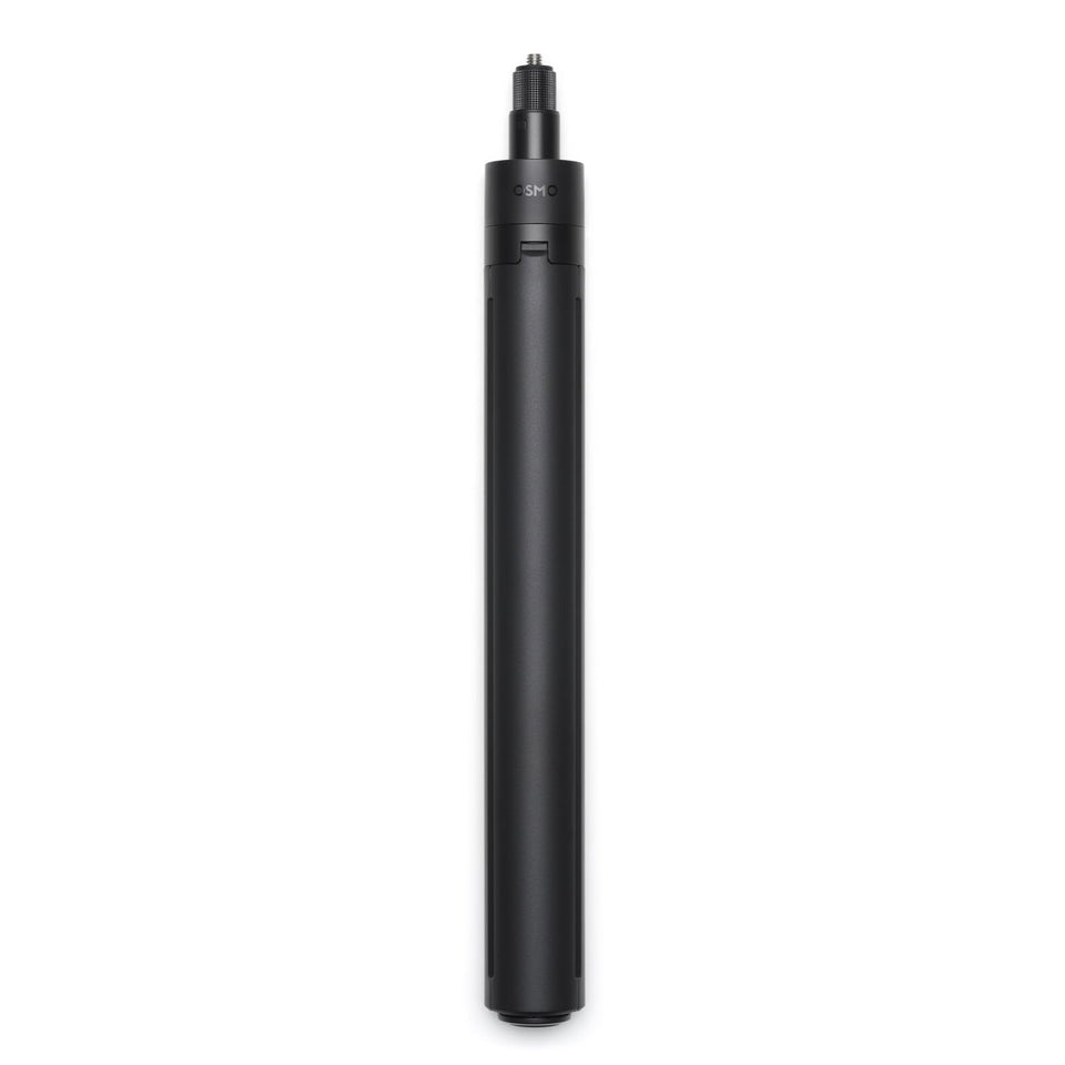 DJI Osmo tripod front view showing compact folded design and portability benefit