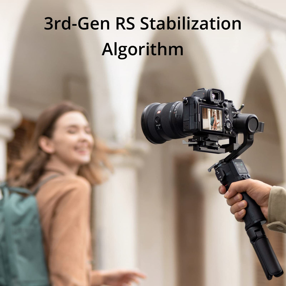 DJI RS 3 Mini with Bluetooth shutter control for quick captures.