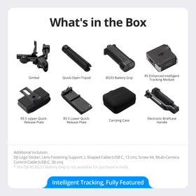 DJI RS 5 Enhanced Tracking Module improves subject detection and framing.